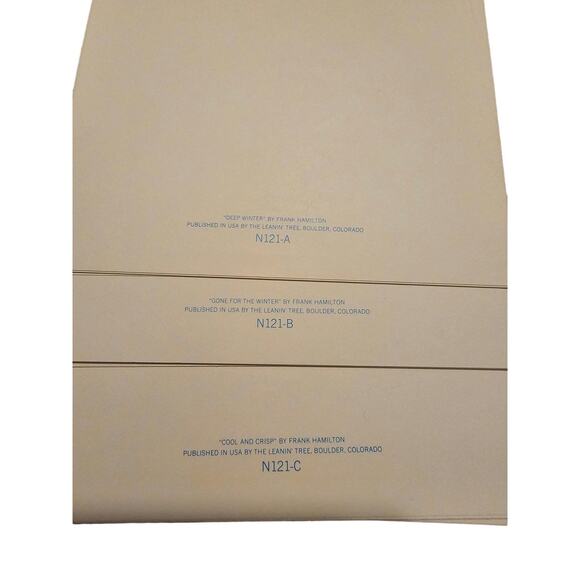 Vintage 8 Antique Barn Note Cards  Designs by Frank Hamilton w Envelopes (gg86) - Picture 2 of 2